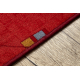 Fitted carpet FOCUS geometric cardinal red