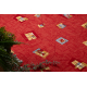 Fitted carpet FOCUS geometric cardinal red