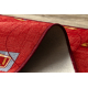 Fitted carpet FOCUS geometric cardinal red