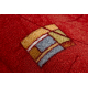 Fitted carpet FOCUS geometric cardinal red