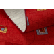 Fitted carpet FOCUS geometric cardinal red