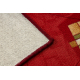 Fitted carpet FOCUS geometric cardinal red