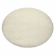 Fitted carpet circle PROMO SHAGGY Twister cream - SECOND-RATE PRODUCT