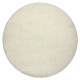 Fitted carpet circle PROMO SHAGGY Twister cream - SECOND-RATE PRODUCT