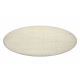 Fitted carpet circle PROMO SHAGGY Twister cream - SECOND-RATE PRODUCT