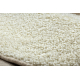 Fitted carpet circle PROMO SHAGGY Twister cream - SECOND-RATE PRODUCT