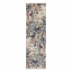 DISTIN 0123A rosa / pudder / hvitt moderne teppe, loper - Abstraksjon, vintage, frynser