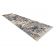 DISTIN 0123A roze / poeder / wit modern tapijt, loper - Abstractie, vintage, franjes