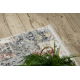 DISTIN 0123A rosa / pudder / hvitt moderne teppe, loper - Abstraksjon, vintage, frynser