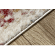 DISTIN 0123A roza / prah / bela moderna preproga, tekač - Abstrakcija, vintage, resice