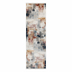 DISTIN 0144B white / rose / powder modern carpet, runner - Abstraction, vintage, fringes