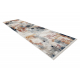 DISTIN 0144B white / rose / powder modern carpet, runner - Abstraction, vintage, fringes