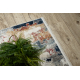 DISTIN 0144B white / rose / powder modern carpet, runner - Abstraction, vintage, fringes