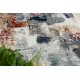 DISTIN 0144B white / rose / powder modern carpet, runner - Abstraction, vintage, fringes
