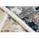 DISTIN 0144B white / rose / powder modern carpet, runner - Abstraction, vintage, fringes
