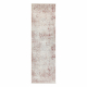 DISTIN 0828A pink / powder / white modern carpet, runner - Abstraction, vintage, fringes