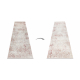 DISTIN 0828A pink / powder / white modern carpet, runner - Abstraction, vintage, fringes