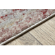 DISTIN 0828A pink / powder / white modern carpet, runner - Abstraction, vintage, fringes