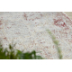 DISTIN 0828A pink / powder / white modern carpet, runner - Abstraction, vintage, fringes