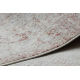 DISTIN 0828A pink / powder / white modern carpet, runner - Abstraction, vintage, fringes