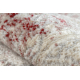 DISTIN 0828A pink / powder / white modern carpet, runner - Abstraction, vintage, fringes