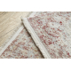 DISTIN 0828A pink / powder / white modern carpet, runner - Abstraction, vintage, fringes