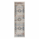 DISTIN 0834A navy blue / blue / yellow / terracotta modern carpet, runner - Ornament, vintage, fringes