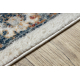 DISTIN 0834A navy blue / blue / yellow / terracotta modern carpet, runner - Ornament, vintage, fringes