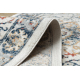 DISTIN 0834A navy blue / blue / yellow / terracotta modern carpet, runner - Ornament, vintage, fringes