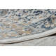 DISTIN 0834A navy blue / blue / yellow / terracotta modern carpet, runner - Ornament, vintage, fringes