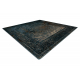 Dywan wełniany OMEGA MAMLUK Kwadrat - Rozeta vintage ciemny niebieski