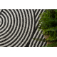 ORGANIC 1835 Sisalteppich Geometrisch Ecru / Schwarz – natürliche, moderne unregelmäßige Form
