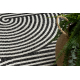 ORGANIC 1835 sisal preproga Geometric ecru / črna – naravna, moderna nepravilna oblika
