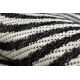 ORGANIC 1835 sisalmatto Geometrinen ecru / musta – luonnollinen, moderni epäsäännöllinen muoto