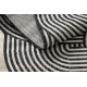ORGANIC 1835 Sisalteppich Geometrisch Ecru / Schwarz – natürliche, moderne unregelmäßige Form