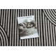 ORGANIC 1835 sisal tepih Geometrijski ecru / crni – prirodni, moderni nepravilni oblik