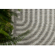 Covor organic din sisal 1835 Geometric ecru / gri – natural, modern, formă neregulată