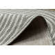 Covor organic din sisal 1835 Geometric ecru / gri – natural, modern, formă neregulată