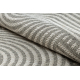 Alfombra de sisal ORGÁNICA 1835 Geométrica crudo / gris – natural, moderna, forma irregular