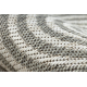 Alfombra de sisal ORGÁNICA 1835 Geométrica crudo / gris – natural, moderna, forma irregular