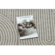 Tapis en sisal ORGANIC 1835 Géométrique écru / gris – naturel, forme irrégulière moderne