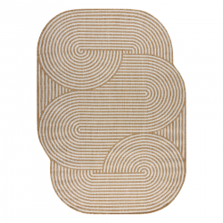 ORGANIC 1835 sisal tepih Geometrijski ecru / prirodna – moderni nepravilni oblik