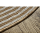 Tapis en sisal ORGANIC 1835 Géométrique écru / naturel – forme irrégulière moderne