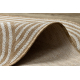 Tapis en sisal ORGANIC 1835 Géométrique écru / naturel – forme irrégulière moderne