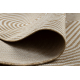 Tapis en sisal ORGANIC 1835 Géométrique écru / naturel – forme irrégulière moderne