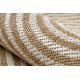 Tapis en sisal ORGANIC 1835 Géométrique écru / naturel – forme irrégulière moderne