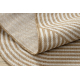 Tapis en sisal ORGANIC 1835 Géométrique écru / naturel – forme irrégulière moderne