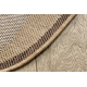 Tapis en sisal ORGANIC 2123 Calcul naturel / écru – forme irrégulière moderne