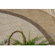 ORGANIC 2123 sisal carpet Stone natural / ecru – modern irregular shape