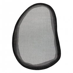 ORGANIC 2125 sisaltapijt Steen ecru / zwart – natuurlijk, modern, onregelmatige vorm